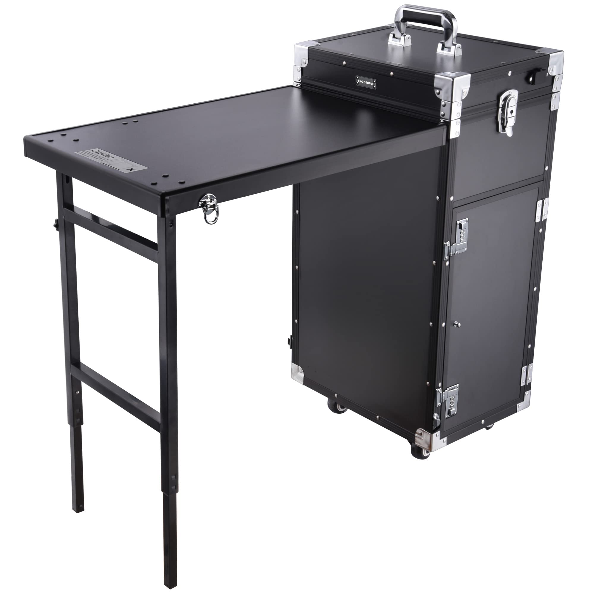 Buy BYOOTIQUE Foldable Rolling Manicure Table Nail Desk Makeup Train