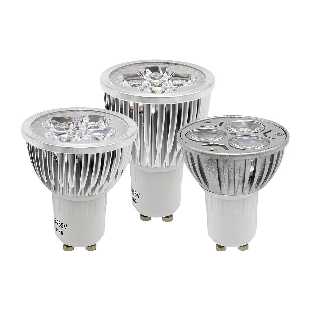 KJXP, Paquete de 10, foco LED no regulable AC85-265V GU10