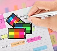 Vista 6 de 500 pestañas adhesivas, pestañas de banderas para publicar, banderas coloridas, índice adhesivo, 7