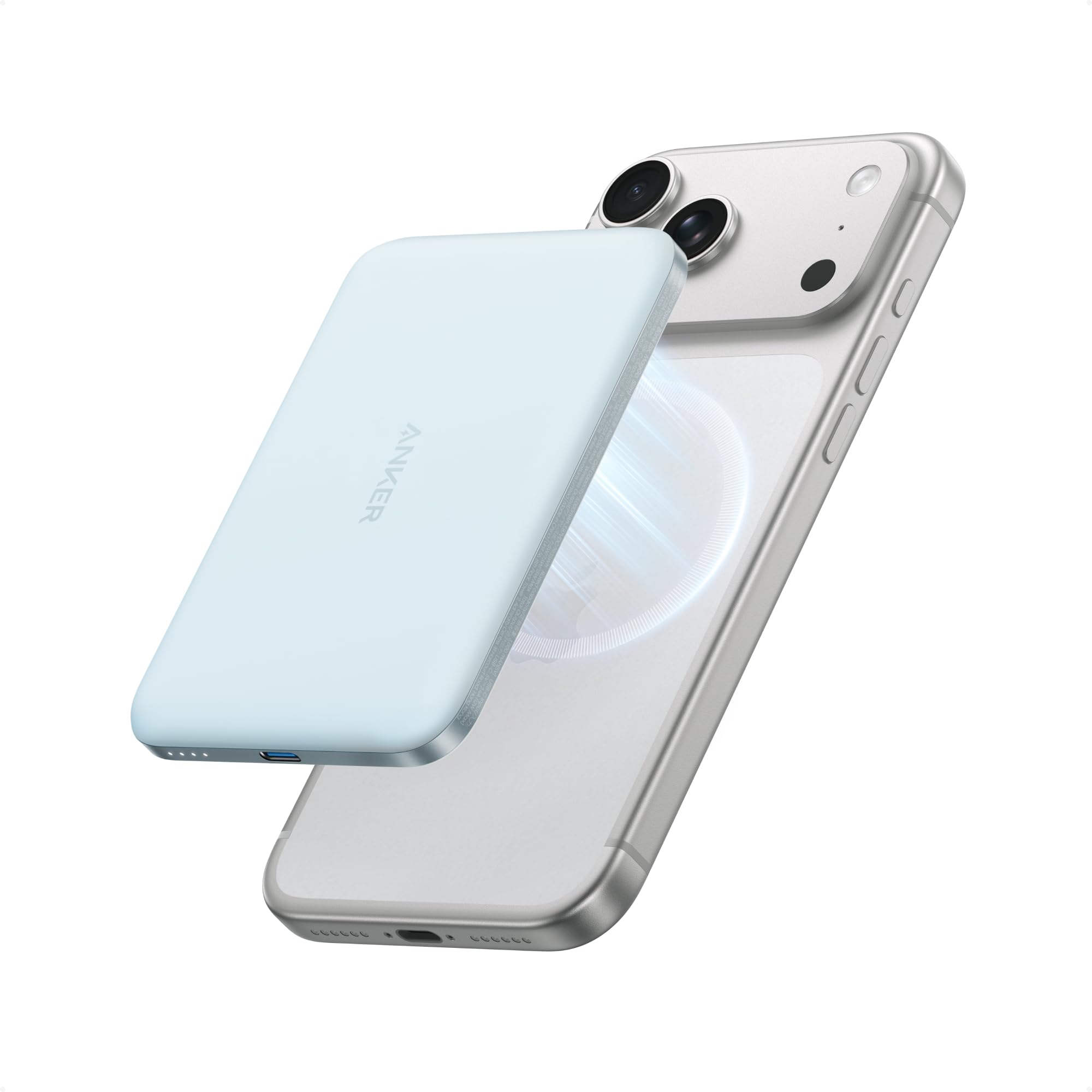 Anker Nano Magnetic Power Bank, 5,000mAh Qi2-Certified 15W Portable Charger