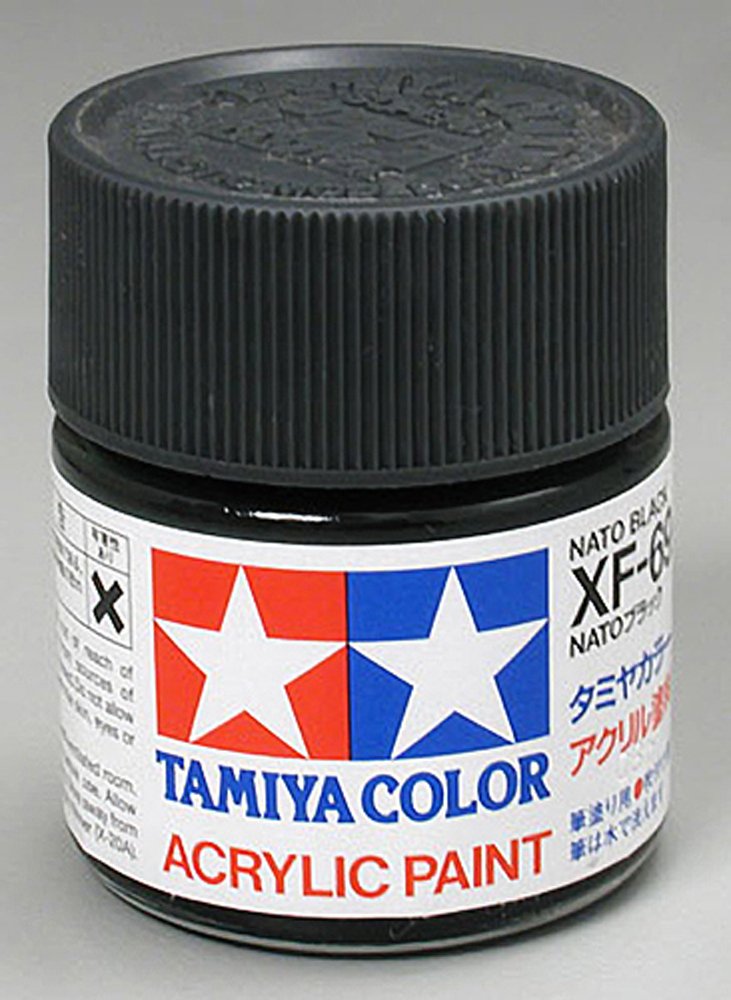 Amazon.com: Tamiya TAM81369 Acrylic XF69, NATO Black : Arts
