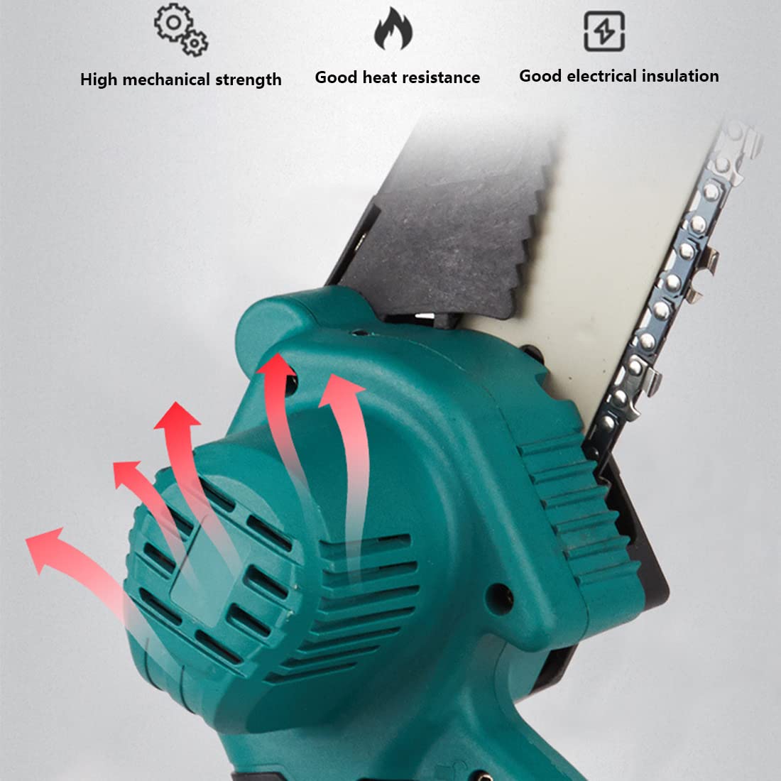 Mini pilarka łańcuchowa akumulatorowa 19 cm bezszczotkowe elektryczne piły łańcuchowe z akumulatorem jednoręczna przenośna piła łańcuchowa do cięcia drewna przycinania drzew ogrodnictwa
