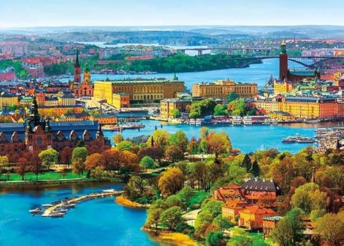 アップルワン(APPLEONE) 500-262 北欧の輝き ストックホルム旧市街 (スウェーデン) 500ピース ジグソーパズル(53×38㎝) 日本製