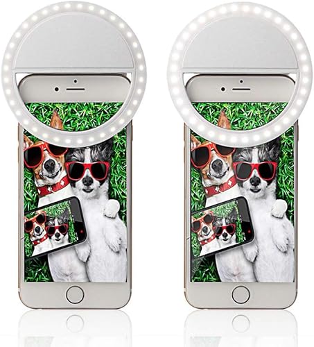 Miniatura 5 de Luz para selfie, anillo de luz para selfie, carga USB, lámpara LED circular, cámara de fotografía, iluminación de video, clip de iluminación para