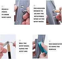 Vista 3 de HUBEST Herramienta para hacer remaches modelo con mango para modelo, hobby, manualidades, accesorios de construcción (juego S2)