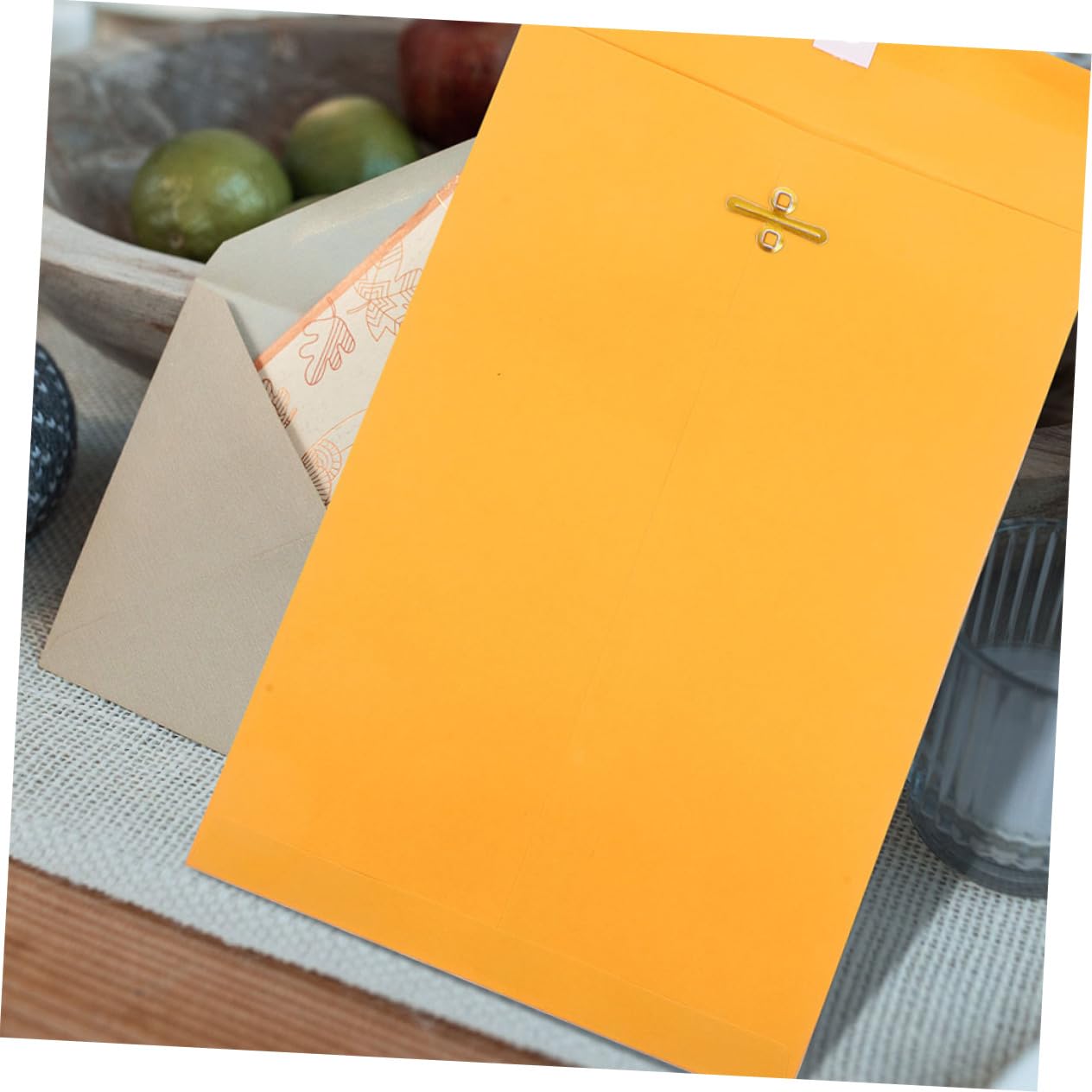 SHOWERORO Sobres de Papel Kraft Resistentes con Cierre de Presión 100 Unidades Tamaño Carta para Almacenamiento de Documentos Y Envío por Correo