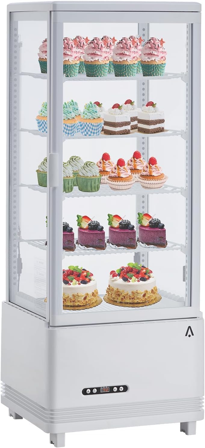 Commercial Countertop Pastry Display Refrigerator, 3.4 Cu.Ft