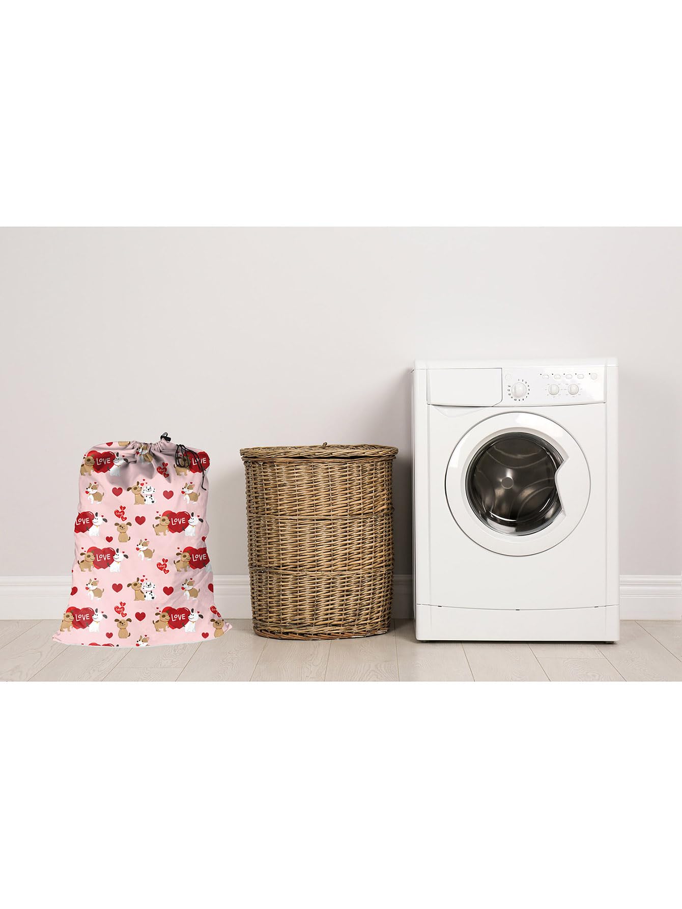 Maishijie 2 Pack Cotton Canvas Heavy Duty Laundry Bag, 17.7”x 25.6", Highly Durable,Toys Storage Bag, Dirty Clothes Bag - Image 3