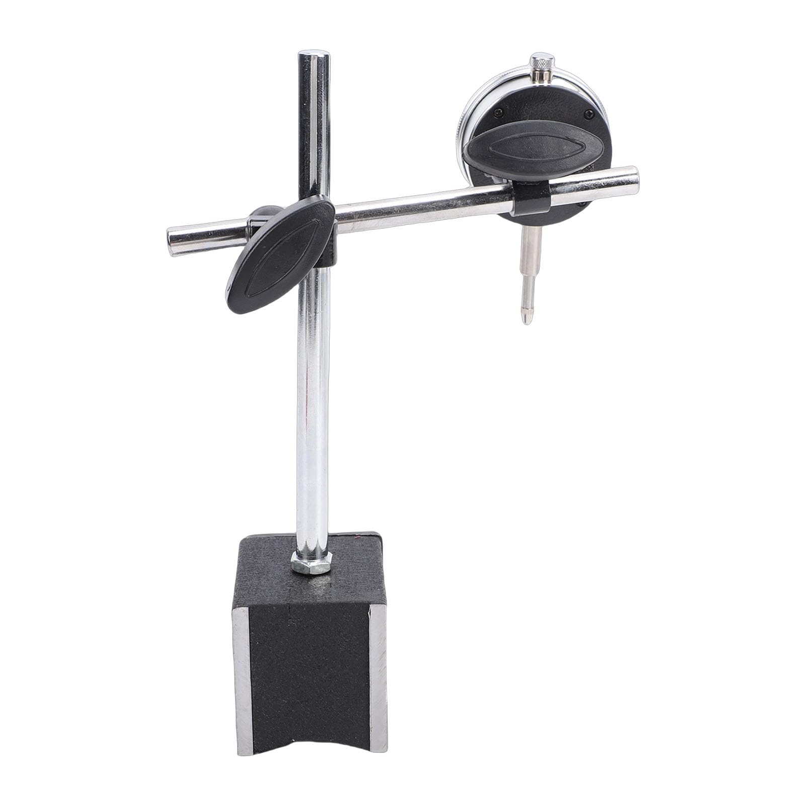 Ausla Set Comparatori a Quadrante, Comparatore per Test a Quadrante in Acciaio Legato con Base Magnetica, Gamma 0-10 Mm, Risoluzione 0,01 Mm, Braccio Regolabile e 22 Accessori per la Produzione di