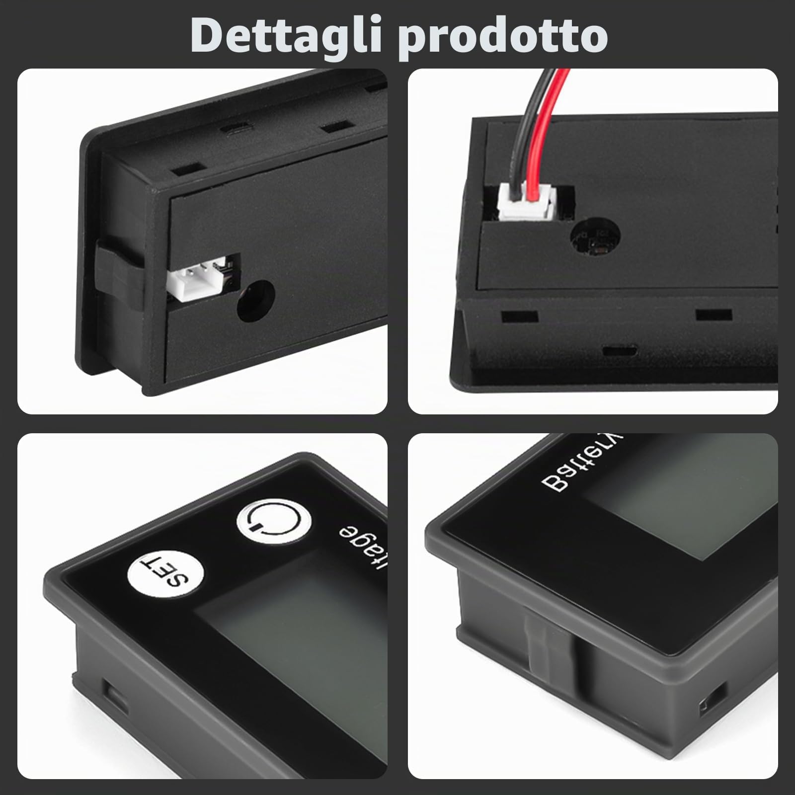 diymore protezioni batteria 12-84 V, indicatore DC 8-100 V, allarme estivo, temperatura per auto, barche, camper