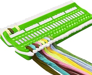 Stickgarn Organizer, ACETCHS 50 Positionen Kreuzstich Fadenhalter, Sticktwist Organizer Embroidery Thread Organizer Stickerei Floss Organizer Kreuzstich Werkzeug (Grün)