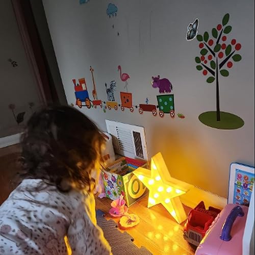 Miniatura 3 de Letrero de neón con forma de estrella para el hogar, oficina, dormitorio, decoración de mesa de pared, lámpara de mesa decorativa de noche de neón