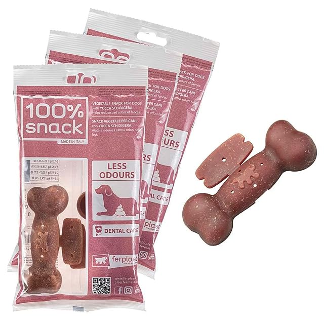 Ferplast Snack Perro Snack Natural para Perro Snack Higiene Oral Talla Mediana Control de órdenes…