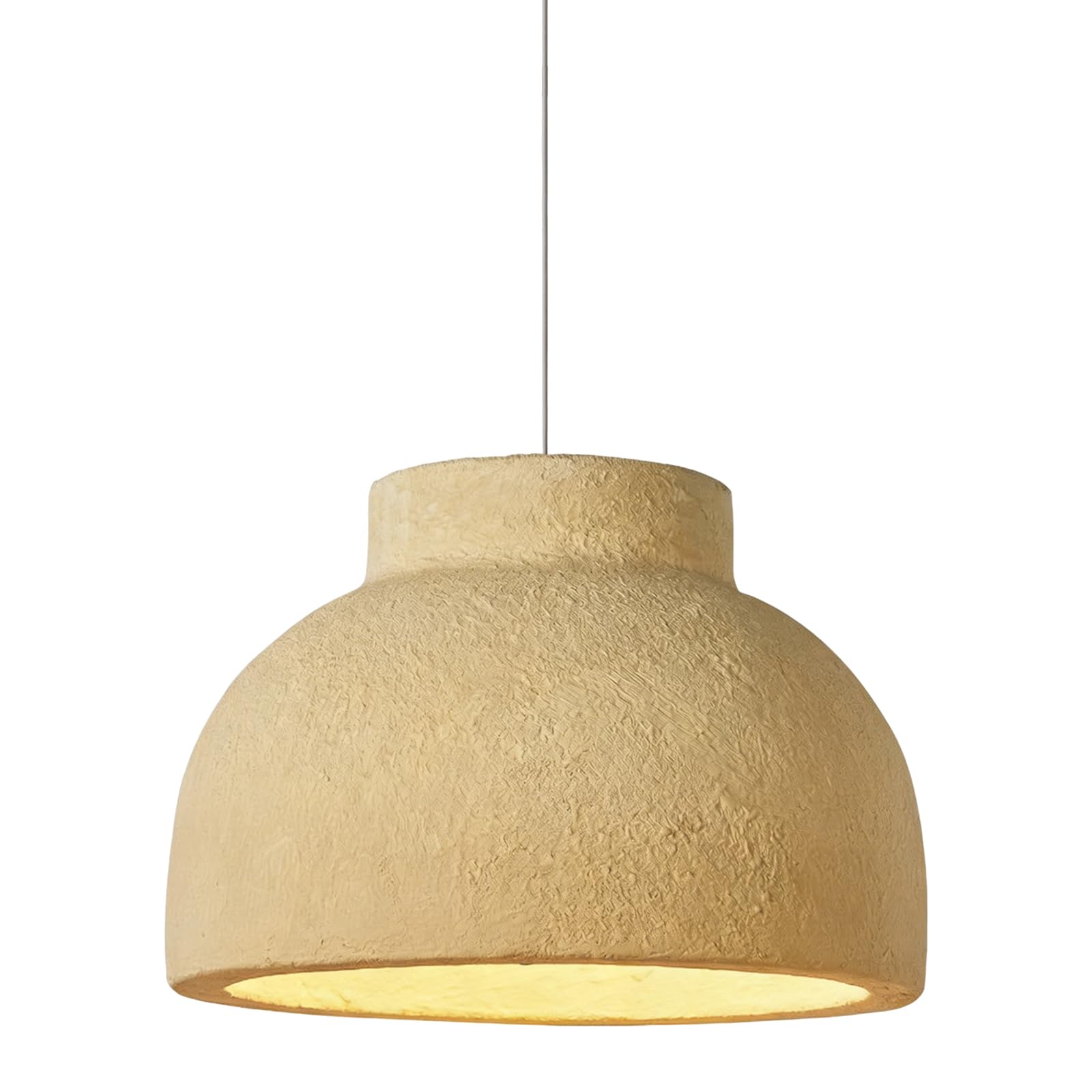WLBHWL Mid-Century Resin Pendant Light Nordic Wabi-Sabi Kitchen Island Hanging Ceiling Lighting Fixture 11.8" Hanging Lamp