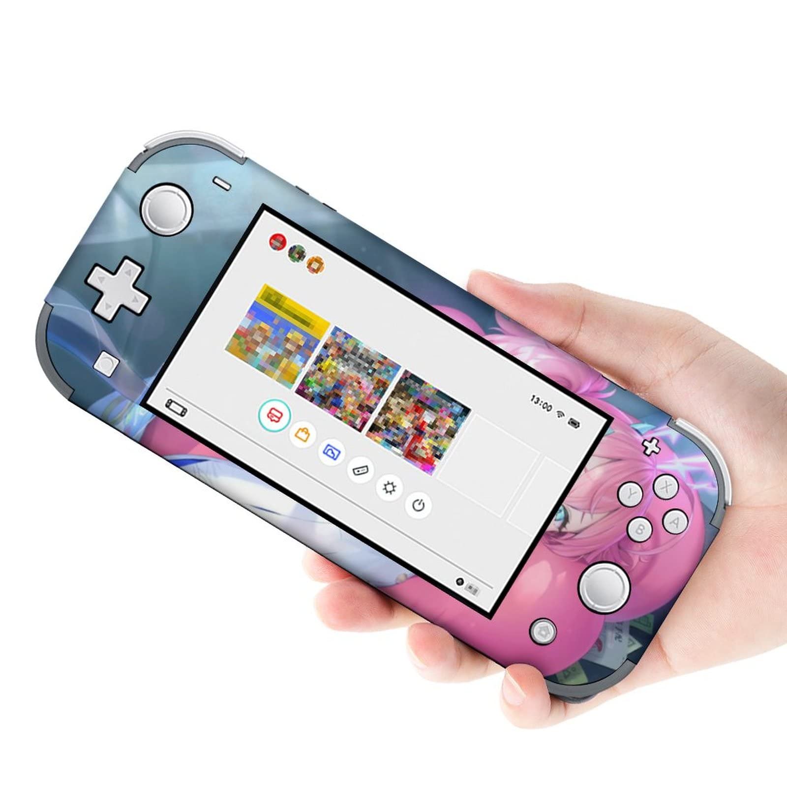 Amazon.co.jp: Switch/Switch Lite専用 スキンシール アニメ柄 ブルー