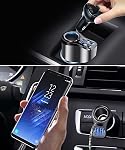 4 en 1 USB C Chargeur de voiture, 168W Multi USB Adaptateur pour allume-cigare, Splitter avec 3 USB Ports, 12V/24V Double USB Type C PD Adaptateur de Chargeur de Voiture Rapide pour iPhone 17/Air/16/15 Pro Max iPad GPS