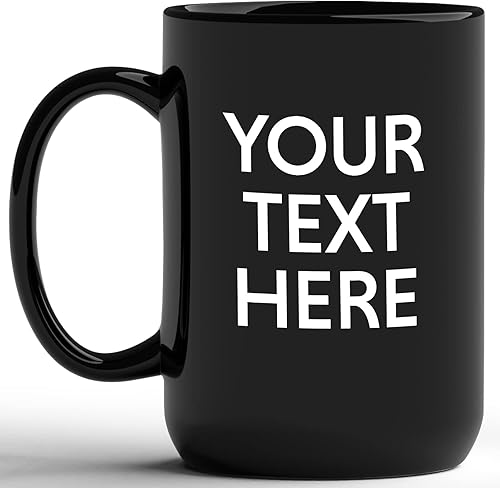 Miniatura 8 de GotPrint Tazas de café personalizadas con nombre, diseña tu propio texto, taza de cerámica personalizada, tazas personalizadas de ambos lados con