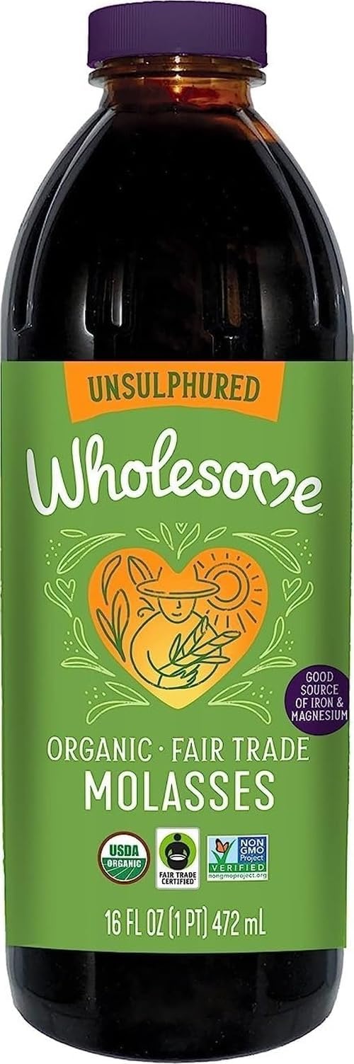 Wholesome Organic Blackstrap Molasses, 16 oz, 1-Pack