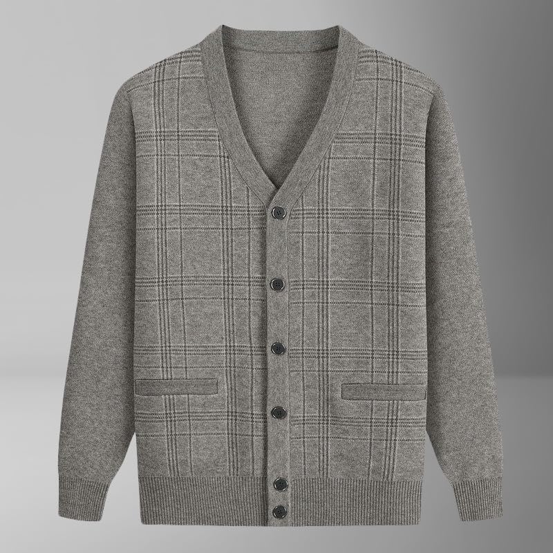 Men's Autumn Winter Thick Cashmere Casual Knit Cardigan2