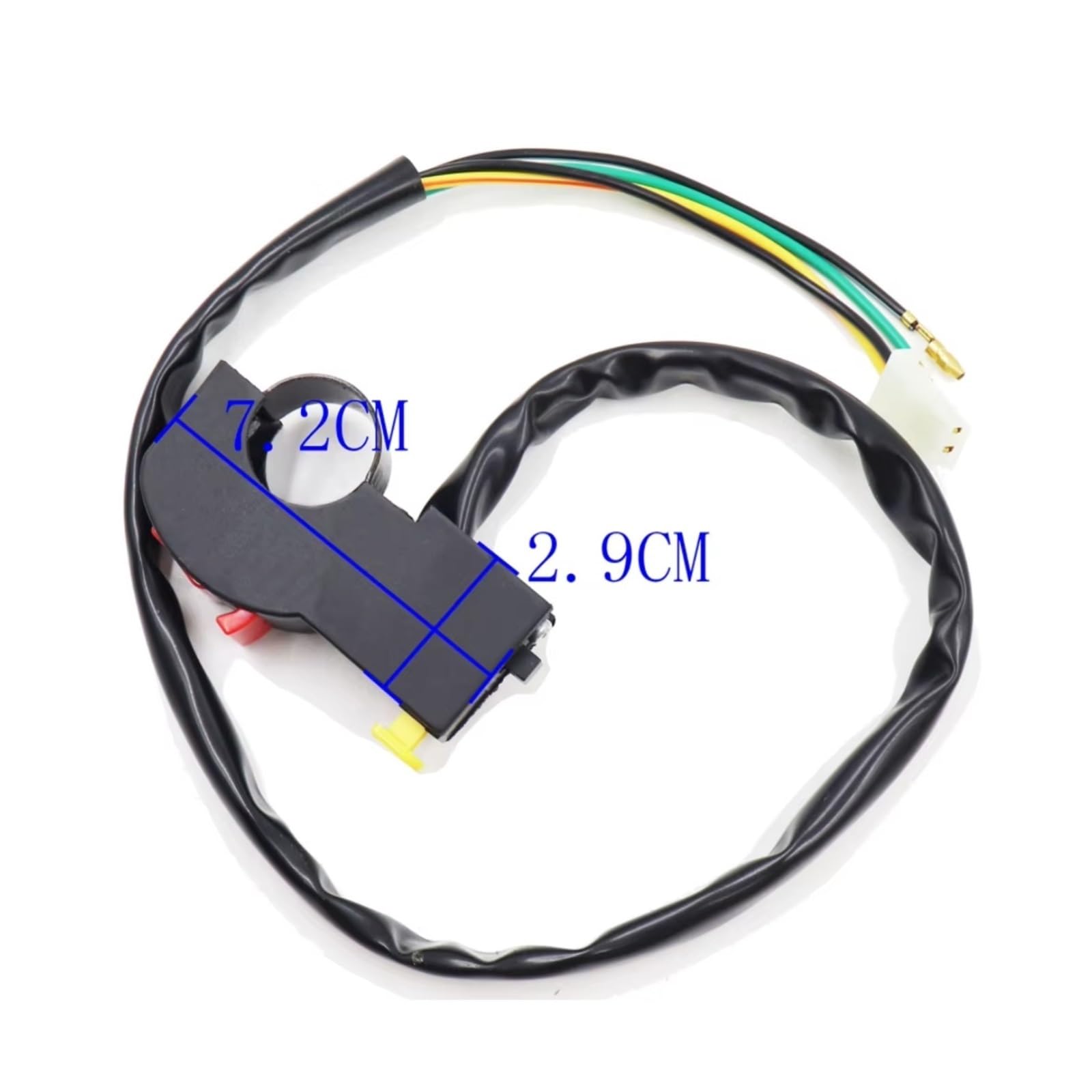 Interruttore Per Motocicletta 7/8" 22mm Interruttore Di Avviamento A Scatto Per Manubrio Interruttore Di Spegnimento Fari Clacson Tre In Per Uno Interruttore Fari Interruttore Di Accensione a Chiave(T