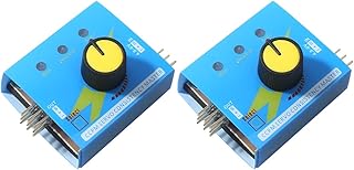 RC Helicopter Motor Servo Tester, (2pcs) Aeromodelling Remote Speed Controller Server Electrical Equipment CCPM Servo Consistency Master with 3 Mode Indicator Input Voltage 4.8-6V