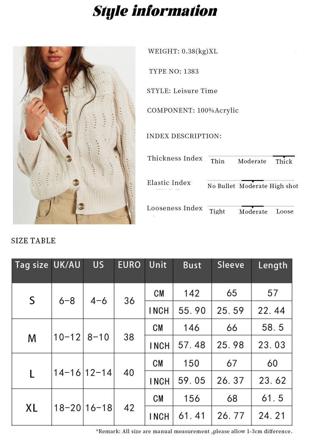 Generico Cardigan da Donna in Maglia Giacca Tradizionale Leggera E Morbida Maglione Corto in Maglia Traforata Cardigan da Festival Bavarese A Strati Giacca da Festival da Donna per L'Oktoberfest