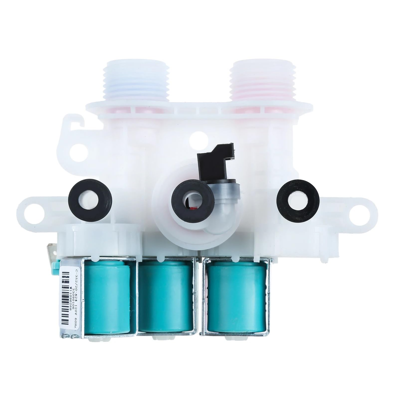 Válvula de entrada de agua de lavadora de repuesto W11096268 for máquina Whirlpool Kenmore W10632527 W10758829 W10853296 W11220230 AP6329544