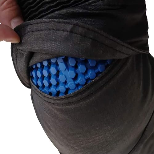 Miniatura 2 de Insertar gel de sílice Armadura Rodilla Protector de Cadera Almohadillas para Motocicleta Pantalones de Reemplazo Azul, Azul