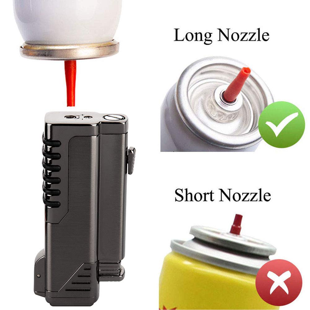 lcfun Torch Lighter,Refillable Gas Fuel Butane Lighter, Butane Torch