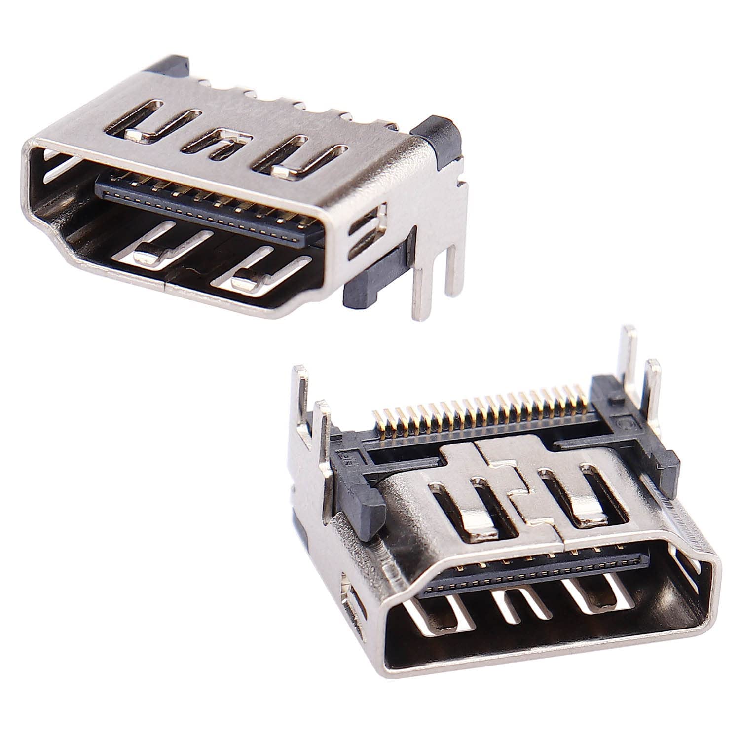 TERRIFI HDMI Port Replacement for Sony Playstation 5 PS5 HDMI Display Socket Connector Jack, Silver/2Pcs