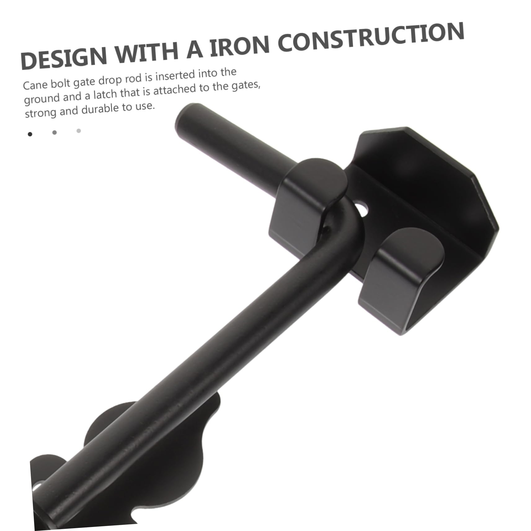 SHINEOFI Türsicherheitsriegel aus Eisen mit F-form 30cm Bodenriegel für Holzzäune und Türen Schwarz Erhöhte Haltbarkeit und Einfache Montage für Wohnbereiche und Landwirtschaftliche