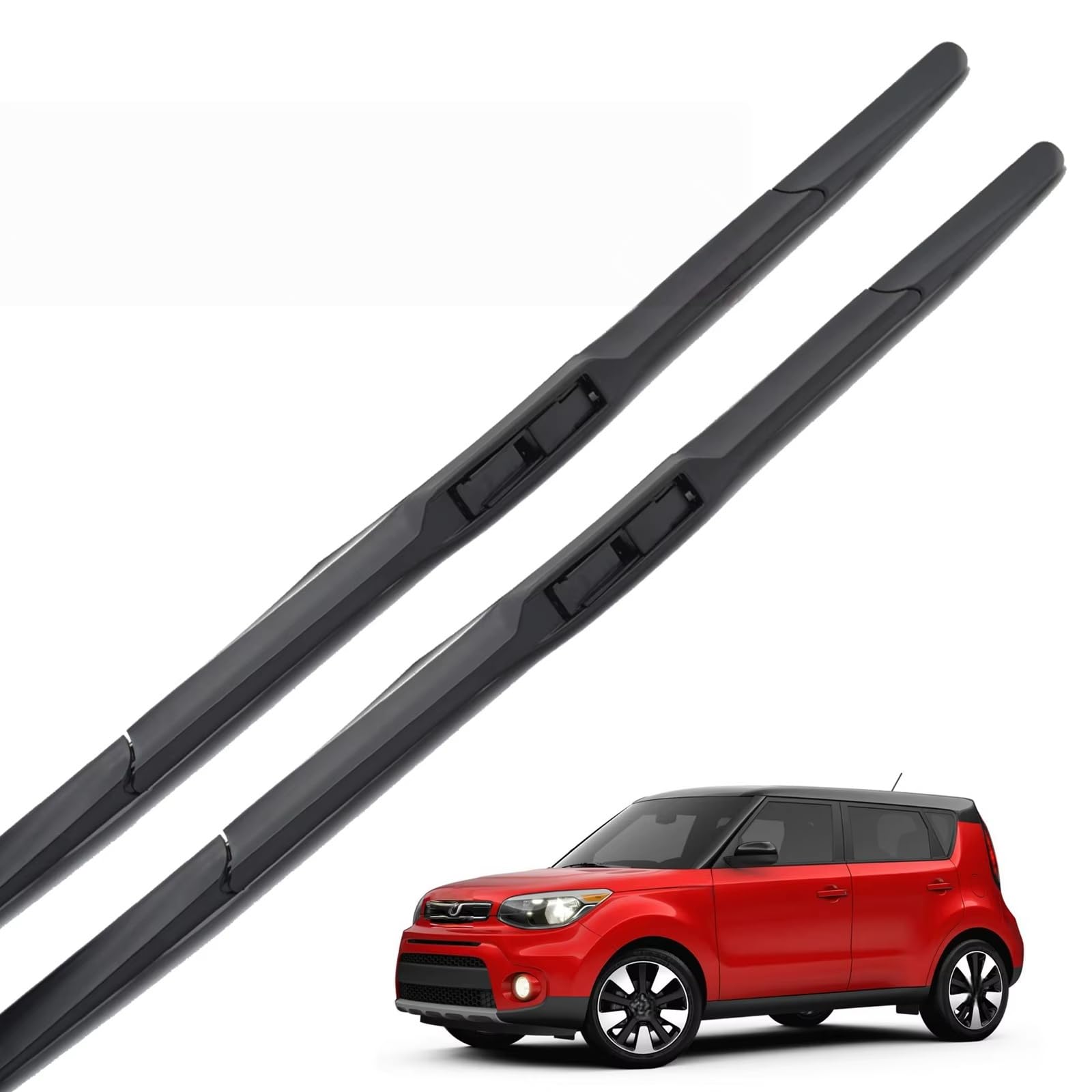 Essuie-glace Kia Soul MK2 en caoutchouc haute résistance 24"/20"
