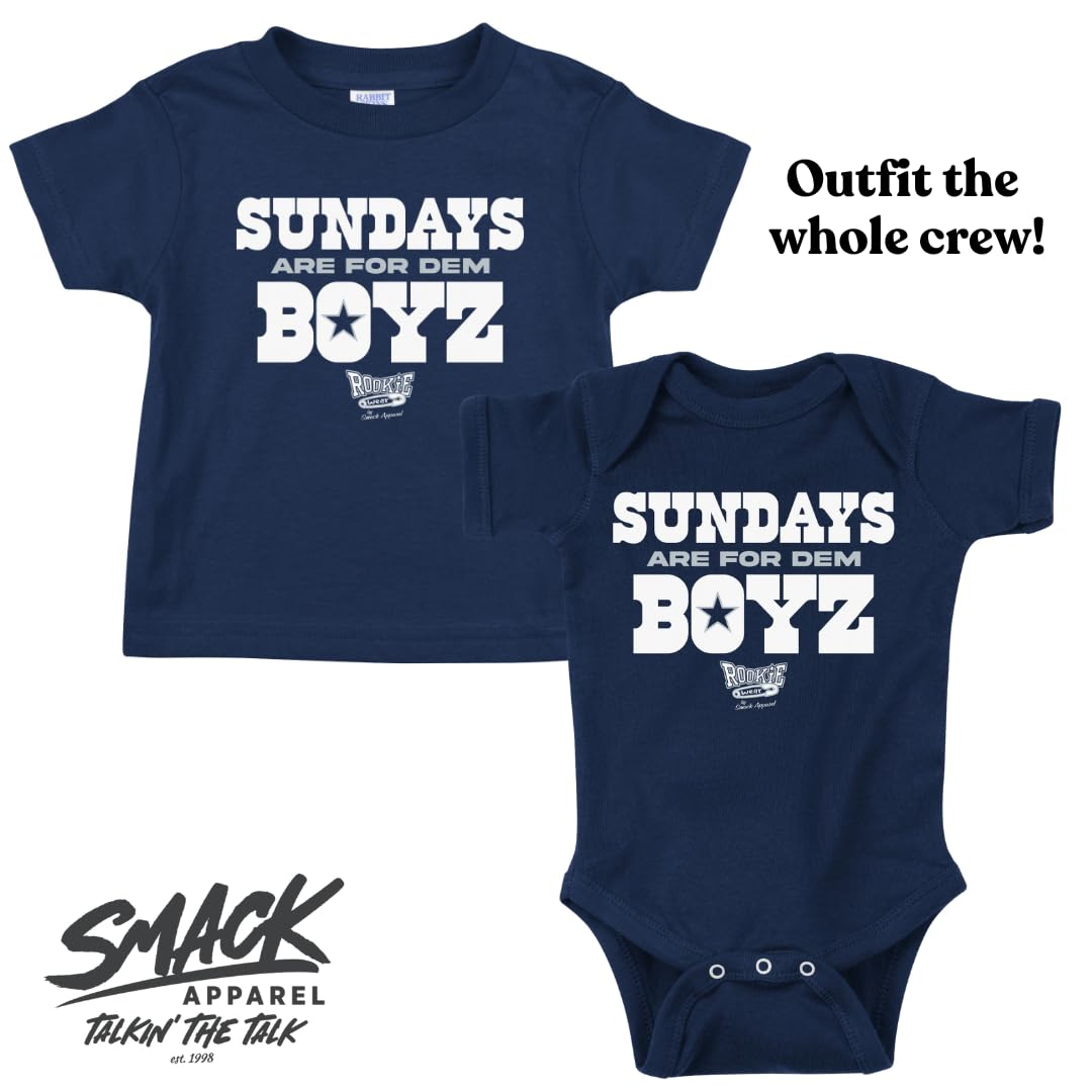 Sundays are for Dem Boyz Baby Apparel for Dallas Football Fans (NB-7T)