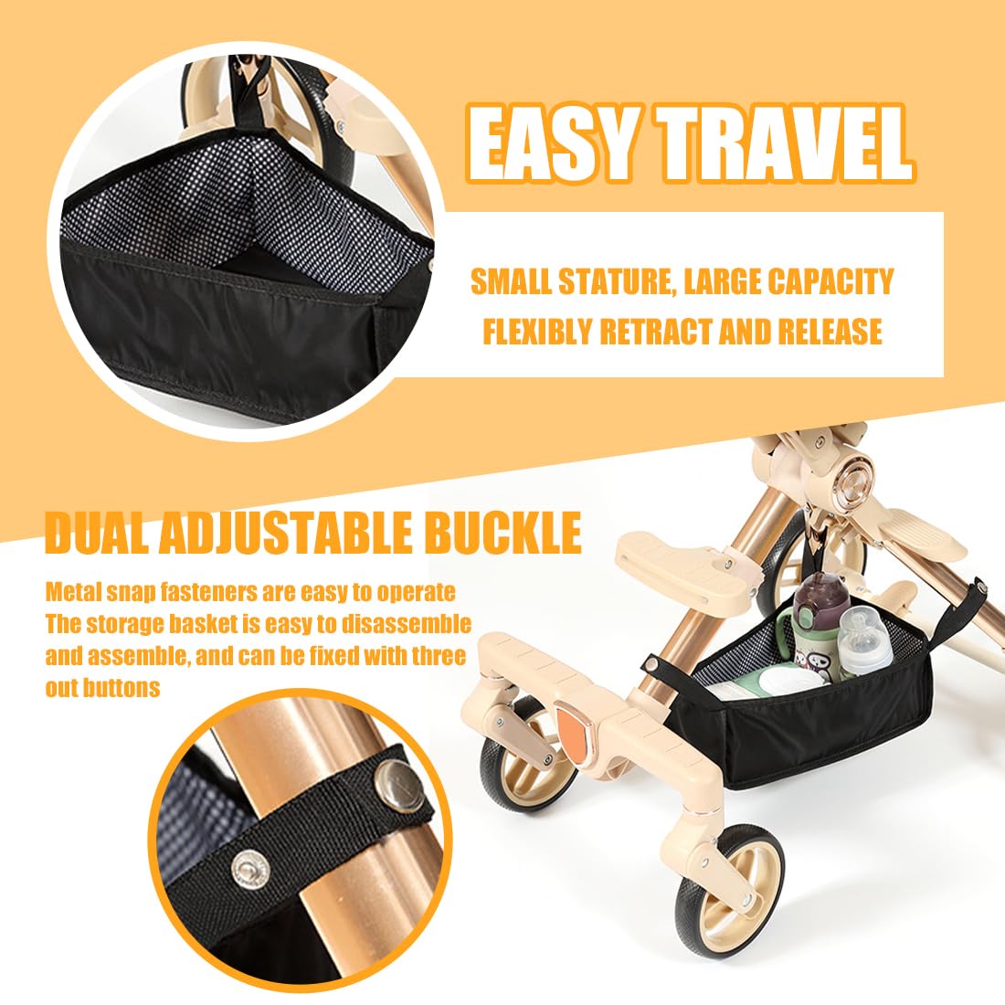 Cestino Appendibile Per Passeggino | Organizer Antipolvere - Foto 2