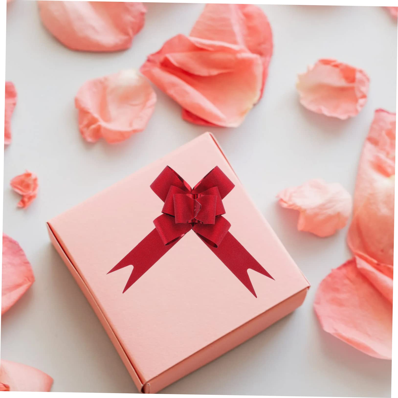 200 Stk. Geschenkschleifen Ziehschleifen Geschenkband Glitzer für Geschenkverpackung Weihnachtsdekoration Hochzeit Party Festliche Präsentbox Ornamente