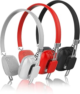 Sumvision Psyc Orchid lightweight wireless bluetooth stereo headphones headset with built in microphone for Iphone 6+ 6 5s 5c 5 4s 4, Ipad 2 3 4 Mini Air, Ipod, Android, Samsung Galaxy, HTC, Smartphones, Tablets and any bluetooth devices (Jet Black)