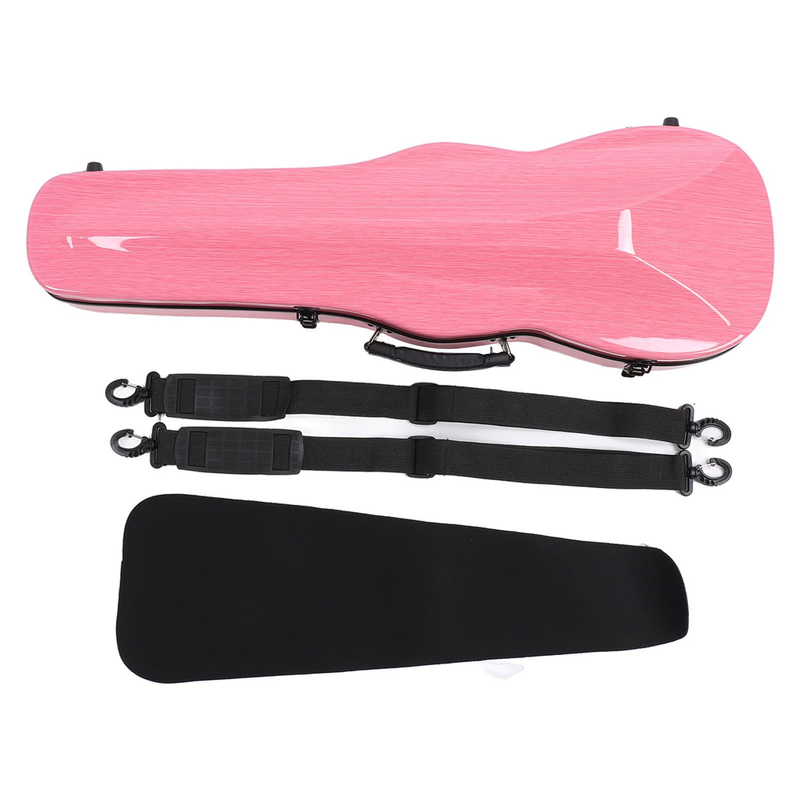 Custodia per Violino 4/4 in Fibra di Carbonio, Elegante e Leggera, Rosata per Riporre e Proteggere con 2 Cinghie