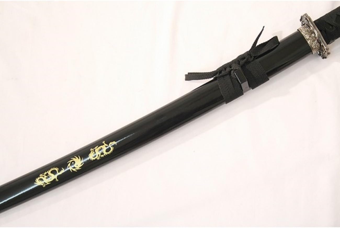40" Black Ying Yang Symbol Heavy Duty Sword
