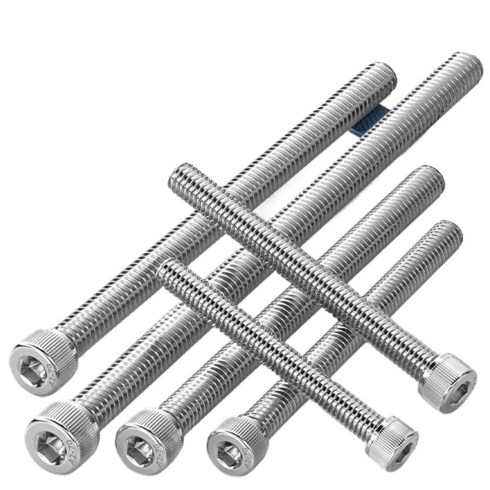 M3 M4 M5 M6 M8 M10 L 50-200mm In Acciaio Inox 304 Dente Pieno Testa Tazza Vite A Esagono Incassato Estesa 1-10 Pz(60mm 10pcs,M10)