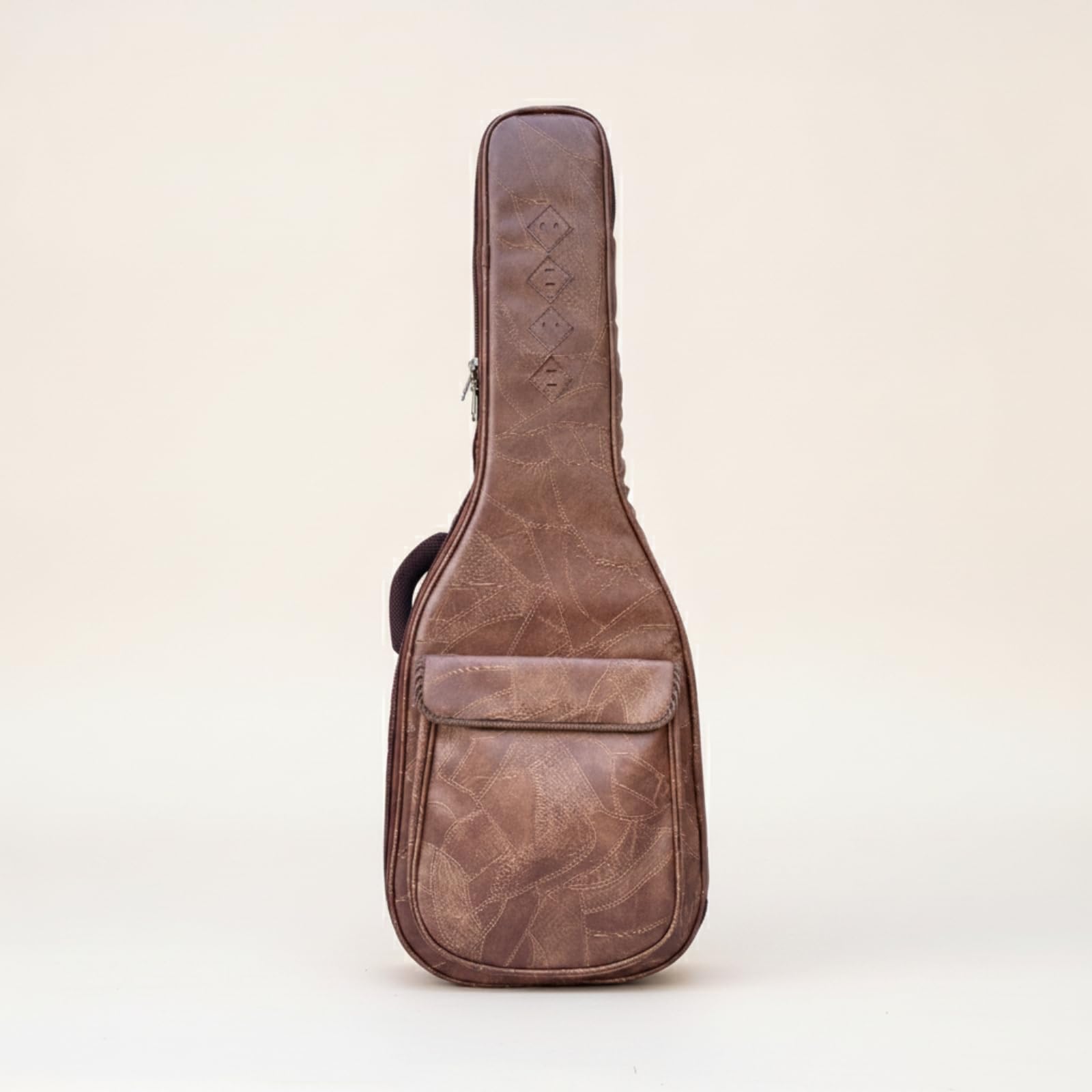 harayaa Custodia Chitarra Borsa Sacca Astuccio in Similpelle con Imbottitura Spessa E Esterno Resistente All’acqua Scomparto Anteriore per Spartiti E Plettri, Array, Nero Profondo