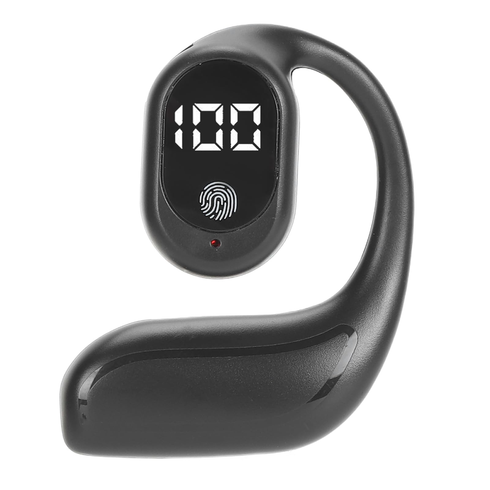 Zopsc Single Ear Bluetooth Earpiece, Noise Reduction Single Ear Bluetooth Headset, Stereo Sound Long Endurance Open Ear Headphone for Sports (Black), Zopsckguxhgfamo-11