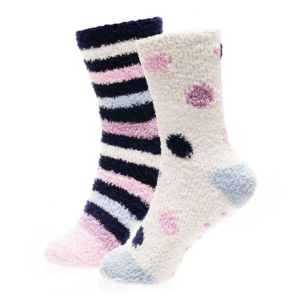Calcetines esponjosos para niñas y niños, agarre antideslizante, calcetines de cama, súper suaves y mullidos, calcetines térmicos acogedores, paquete de 4 pares
