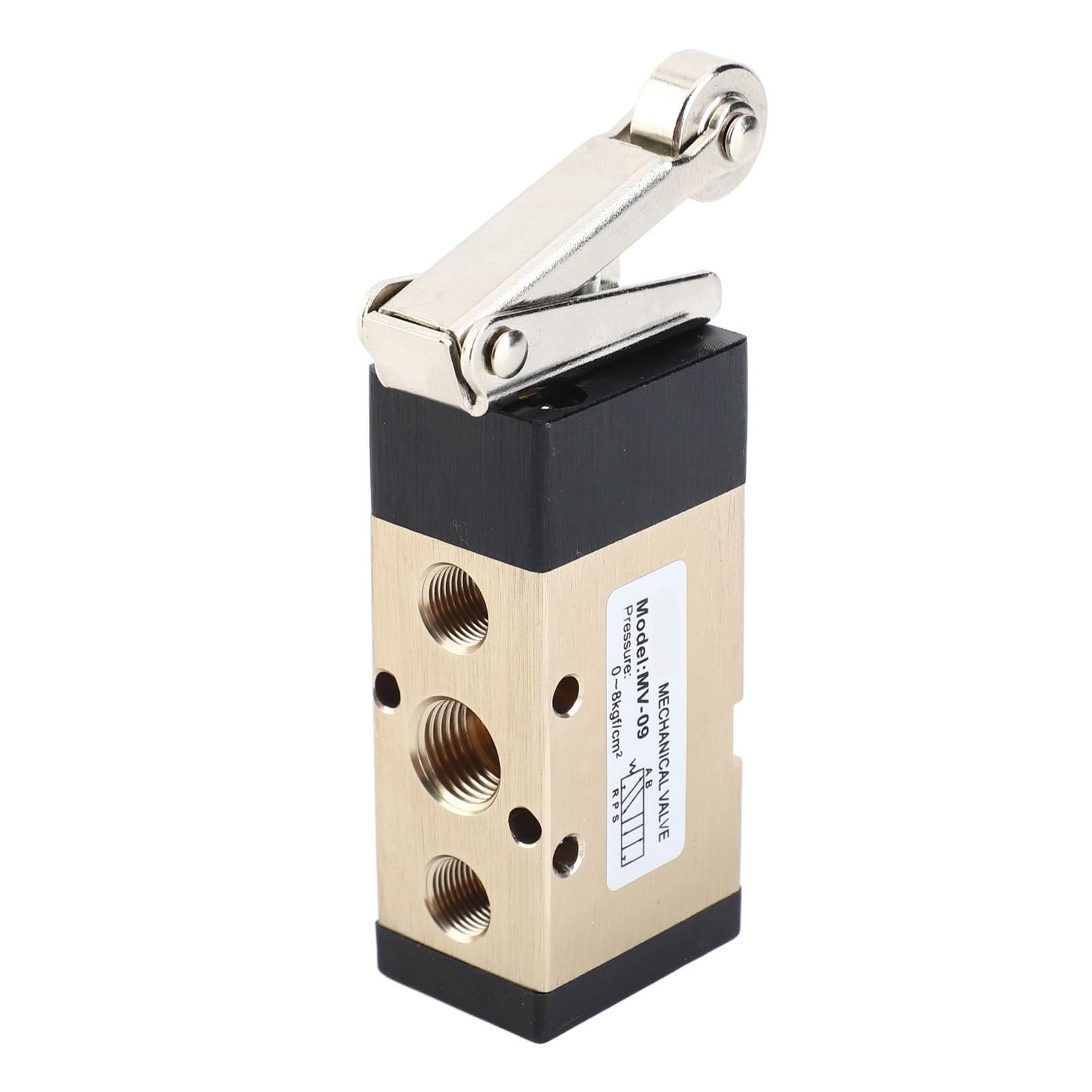 MV-09 Pneumatisches Umkehrventil, 2 Positionen, 5-Wege-Rollenhebel, Mechanisches Ventil, 1/4 Zoll PT