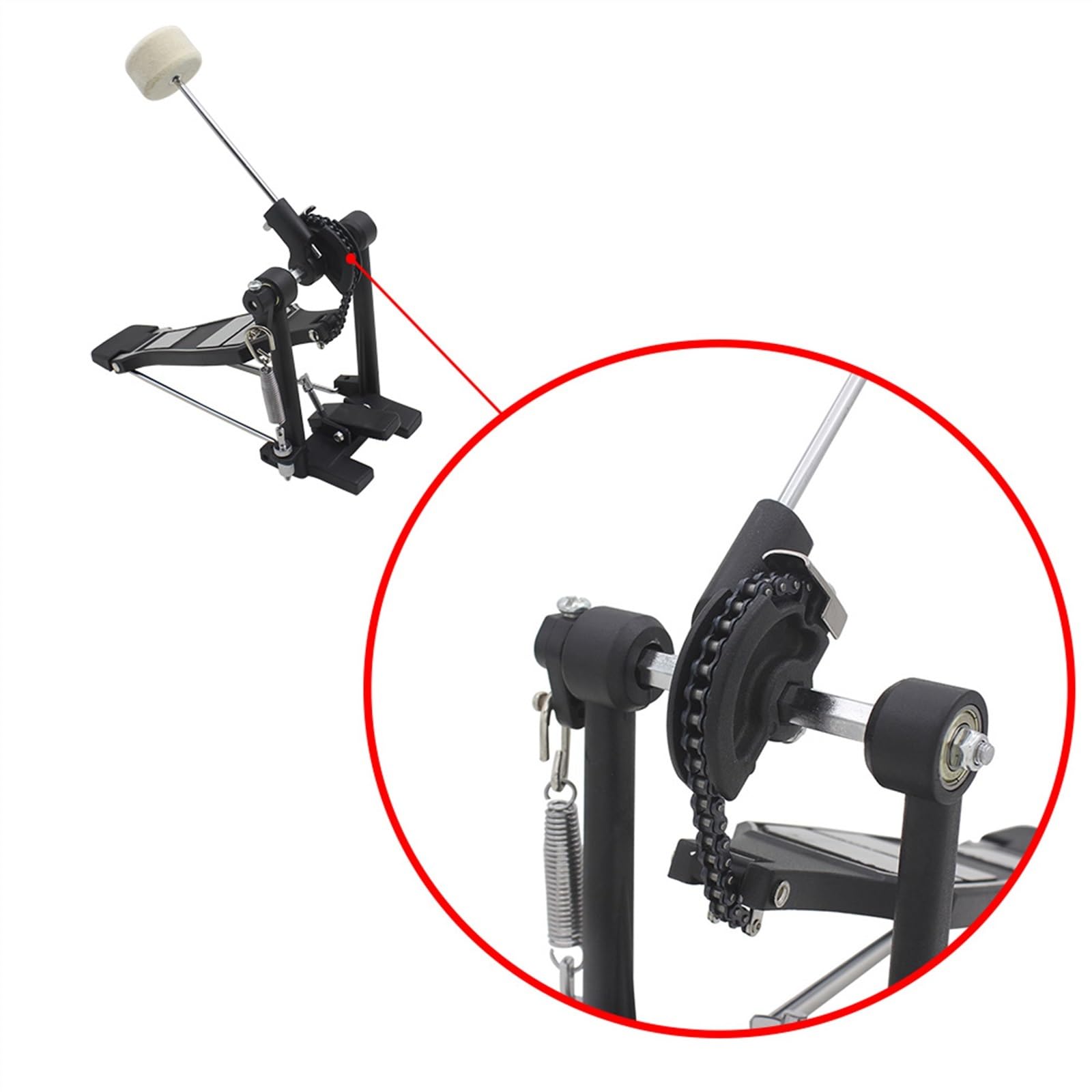 Pédale de grosse caisse Pièces Et Accessoires Pour Instruments À Percussion Pour Pédale De Grosse Caisse