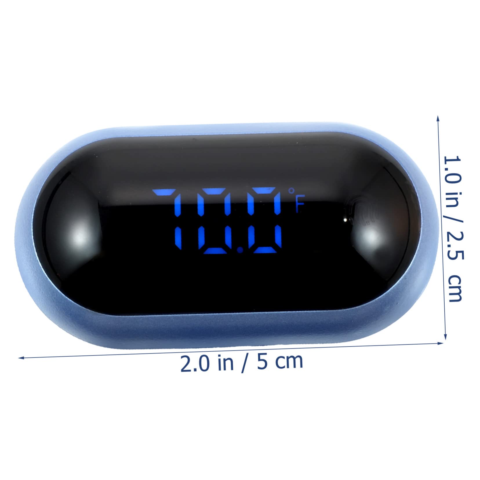 COLLBATH Aquarium Water Temperature Gauge Digital Mini Thermometer Fish Tank Supplies Easy to Use