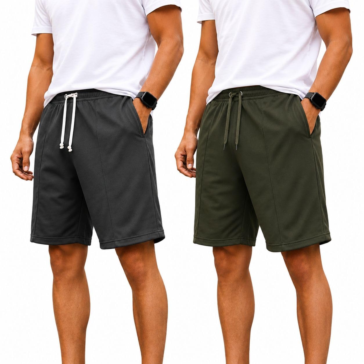 mack jonney Men’s Shorts Pack of 2 | Comfortable Casual, Sports & Lounge Shorts for Men | Regular Fit-MJ_.4-picture-54