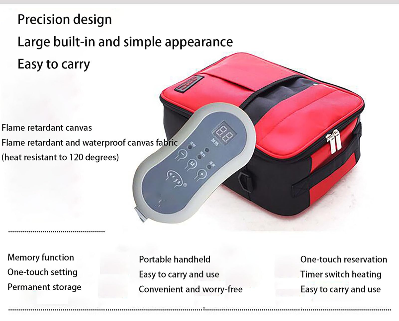 Borsa Termica Portatile Multifunzione con Controllo Intelligente della Temperatura, Regolabile per casa e Auto, capacità 2,5 l, Riscaldamento rapido per liquidi