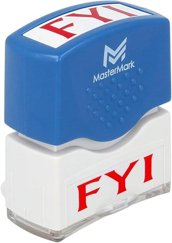 MasterMark Sello FYI - Sello de oficina preentintado prémium MasterMark