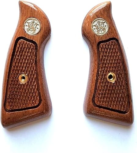 BMPL** Empuñaduras de pistola de madera dura de repuesto compatibles para S&W Smith y Wesson J Frame Square Butt hecho a mano, Tailandia, importado,