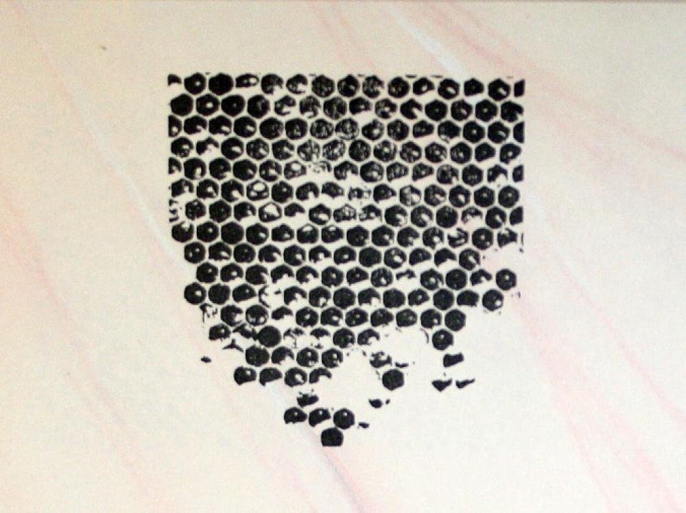 UMR-Design ST-087 Honeycomb Stempel Stamp Size S 5cm x 5,5cm